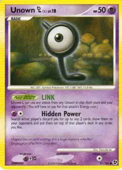 2x (pok-GE-091) Unown L (C) Pokemon D&P Great Encounters Card # 91 - Image 1