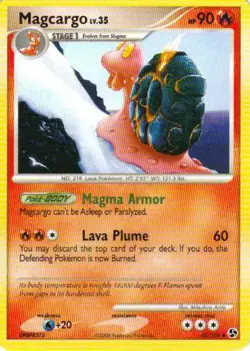2x (pok-GE-045) Magcargo (U) Pokemon D&P Great Encounters Card # 45 - Image 1