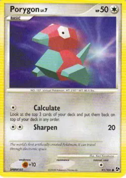 2x (pok-GE-081) Porygon (C) Pokemon D&P Great Encounters Card # 81 - Image 1
