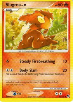 2x (pok-GE-083) Slugma (C) Pokemon D&P Great Encounters Card # 83 - Image 1