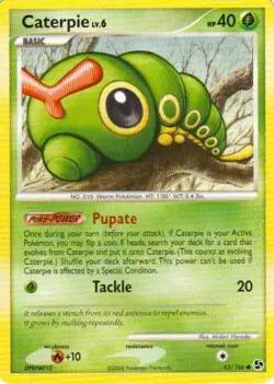 2x (pok-GE-063) Caterpie (C) Pokemon D&P Great Encounters Card # 63 - Image 1