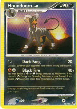 (pok-GE-018) Houndoom (R) Pokemon D&P Great Encounters Card # 18 - Image 1