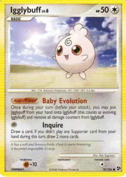 2x (pok-GE-070) Igglybuff (C) Pokemon D&P Great Encounters Card # 70 - Image 1