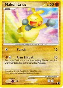 2x (pok-GE-078) Makuhita (C) Pokemon D&P Great Encounters Card # 78 - Image 1