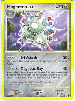 2x (pok-DP-054) Magneton (U) Pokemon Diamond & Pearl Base Set Card # 54 - Image 1