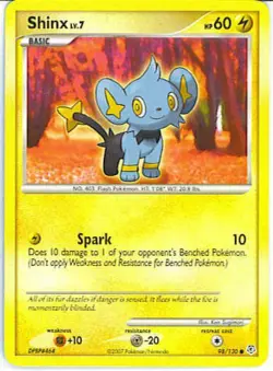 2x (pok-DP-098) Shinx (C) Pokemon Diamond & Pearl Base Set Card # 98 - Image 1