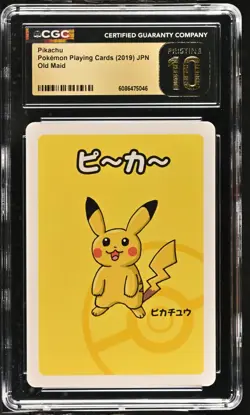 (CGC 10 Pristine) Pokemon Card - 2019 Pikachu (Red Back) - Old Maid - Image 1