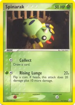 2x (pok-TRR-078) Spinarak (C) Pokemon EX Team Rocket Returns Card # 78 - Image 1