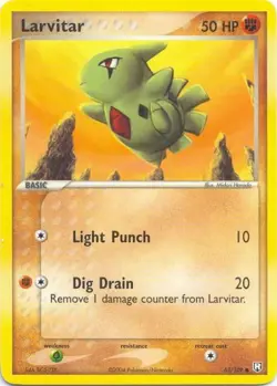 2x (pok-TRR-063) Larvitar (C) Pokemon EX Team Rocket Returns Card # 63 - Image 1