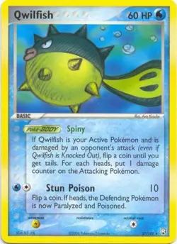 2x (pok-TRR-027) Qwilfish (R) Pokemon EX Team Rocket Returns Card # 27 - Image 1