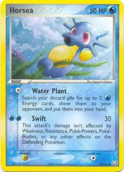 2x (pok-TRR-058) Horsea (C) Pokemon EX Team Rocket Returns Card # 58 - Image 1