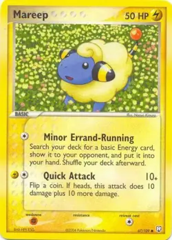 2x (pok-TRR-067) Mareep (C) Pokemon EX Team Rocket Returns Card # 67 - Image 1