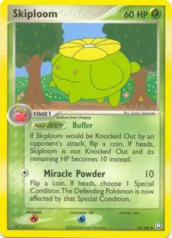 2x (pok-TRR-049) Skiploom (U) Pokemon EX Team Rocket Returns Card # 49 - Image 1