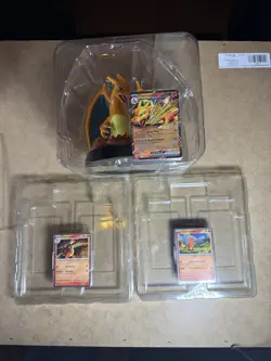 Pokemon TCG: Charizard SPC Figure With Promo Cards All 3 Promos Included - Image 1