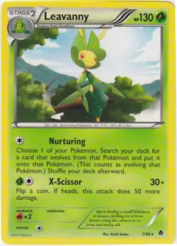 2x (BWEP-7) Leavanny Rare Pokemon B&W Emerging Powers Card #7 - Image 1
