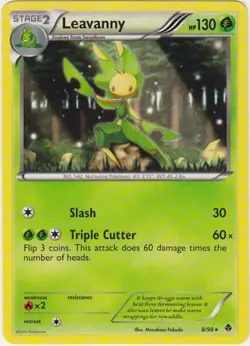 2x (BWEP-8) Leavanny Rare Pokemon B&W Emerging Powers Card #8 - Image 1