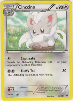 2x (BWEP-85) Cinccino (U) Pokemon B&W Emerging Powers Card #85 - Image 1
