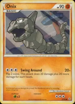 2x (HSUN-057) Onix (C) Pokemon HGSS Unleashed Card # 57 - Image 1