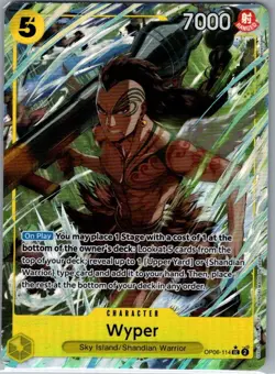 Wyper (Full Art) OP06-114 English Premium Booster The Best - One Piece Card - NM - Image 1