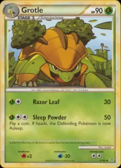 2x (HSUN-031) Grotle (U) Pokemon HGSS Unleashed Card # 31 - Image 1
