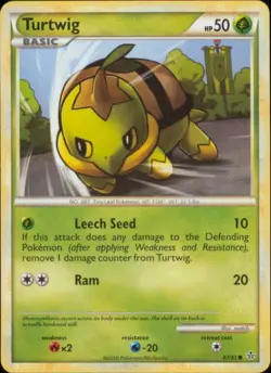 2x (HSUN-067) Turtwig (C) Pokemon HGSS Unleashed Card # 67 - Image 1