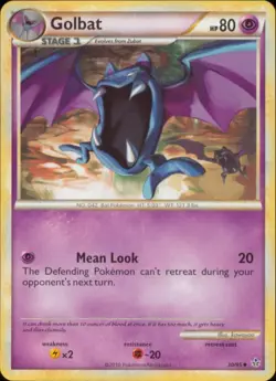 2x (HSUN-030) Golbat (U) Pokemon HGSS Unleashed Card # 30 - Image 1