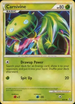 2x (HSUN-046) Carnivine (C) Pokemon HGSS Unleashed Card # 46 - Image 1