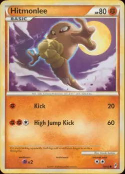 2x (COL-058) Hitmonlee (C) Pokemon Call of Legends Card # 58 - Image 1