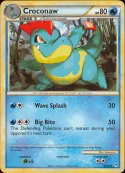 2x (COL-041) Croconaw (U) Pokemon Call of Legends Card # 41 - Image 1