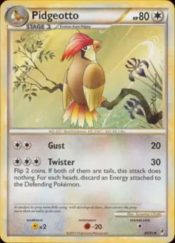2x (COL-048) Pidgeotto (U) Pokemon Call of Legends Card # 48 - Image 1