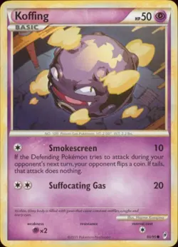 2x (COL-060) Koffing (C) Pokemon Call of Legends Card # 60 - Image 1