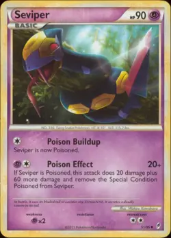 2x (COL-051) Seviper (U) Pokemon Call of Legends Card # 51 - Image 1
