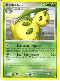 2x (pok-MT-041) Bayleef (U) Pokemon D&P Mysterious Treasures Card # 41 - Image 1