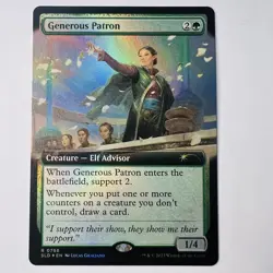 Magic The Gathering Mtg Foil Generous Patron Secret Lair Drop Borderless Rare - Image 1
