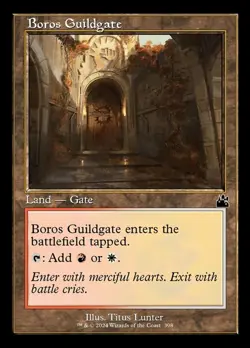 Boros Guildgate - Foil - Retro Frame - Ravnica Remastered #0398 MTG Magic The Ga - Image 1