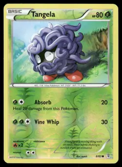 Pokemon Tcg Tangela [Reverse Holo] #8 Pokemon Generations LP - Image 1