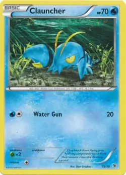 2x (XY KALOS-015) Clauncher (U) Pokemon XY Kalos Series Card # 15 - Image 1