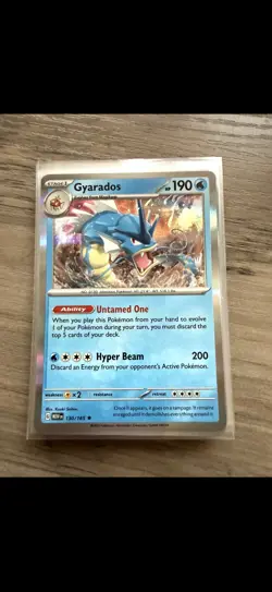 Pokemon TCG Gyarados Scarlet Violet-151 130/165 Holo Holo Rare - Image 1