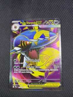 Pokemon Mega Sharpedo ex 113/094 ME Phantasmal Flames Full Art NM - Image 1