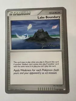 2008 Pokemon World Championship Deck Lake Boundary Non Holo 112/123 Klaczynski - Image 1