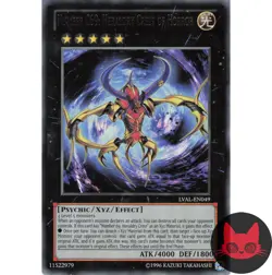 Yugioh Number C69: Heraldry Crest of Horror LVAL-EN049 Rare NM - Image 1