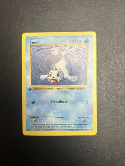 Seel - 41/102 - Pokemon Card Base Set 1st Edition Uncommon - NM Shadowless - Image 1