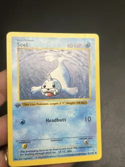 Seel - 41/102 - Pokemon Card Base Set 1st Edition Uncommon - NM Shadowless - Image 4