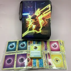 Asst. Pokemon Bulk Lot Card Bundle in Pikachu Binder (10D) MO#8922 - Image 1