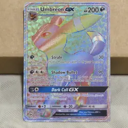 Pokemon Umbreon GX 154/149 Secret Rainbow Rare Sun & Moon Base Set NM HQ Packing - Image 2