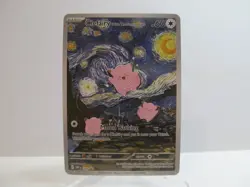 Pokemon Clefairy Starry Night Van Gogh Beautiful Moon ACG Star Fan Art NM X926 - Image 1