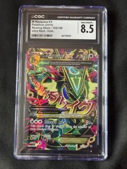 M Rayquaza EX 105/108 Full Art-CGC 8.5-Roaring Skies 2015-Pokemon TCG Ultra Rare - Image 1
