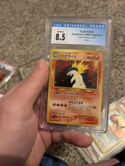 Pokemon Typhlosion Neo Premium File Holo Card #157 CGC 8.5 - Image 1