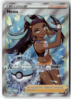Nessa ⭐ TG27/TG30 Holo Rare Ultra Lost Origin Trainer Gallery 2022 Pokemon NM - Image 1