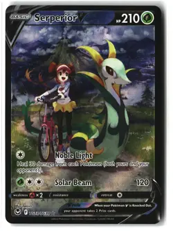 Serperior V ⭐ TG13/TG30 Holo Rare V Silver Tempest Trainer Gallery Pokemon NM - Image 1